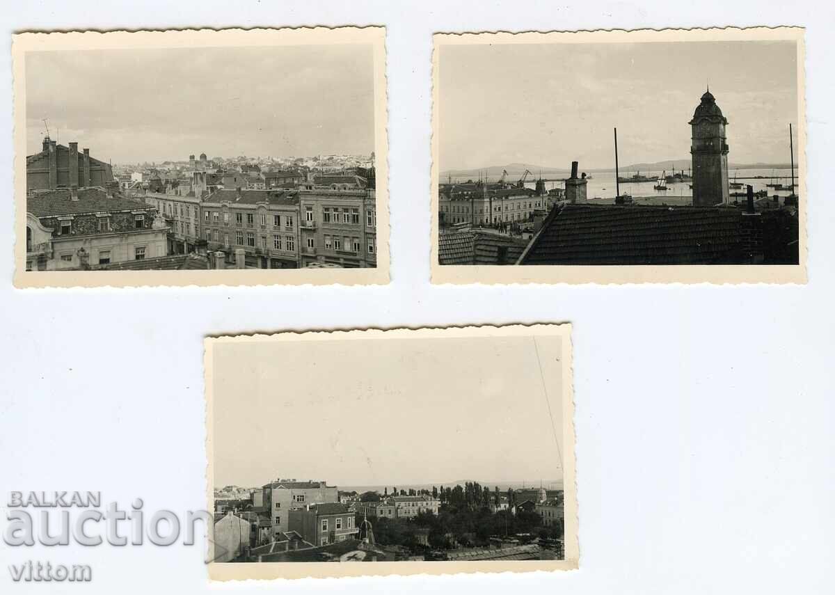 Burgas 3 views circa 1940 original photos Burgas 3 views circa 1940 original photos