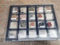 collection of minerals, crystals