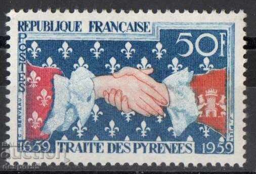 1959. France. 300 years since the Treaty of the Pyrenees. 1959. France. 300 years since the Treaty of the Pyrenees.