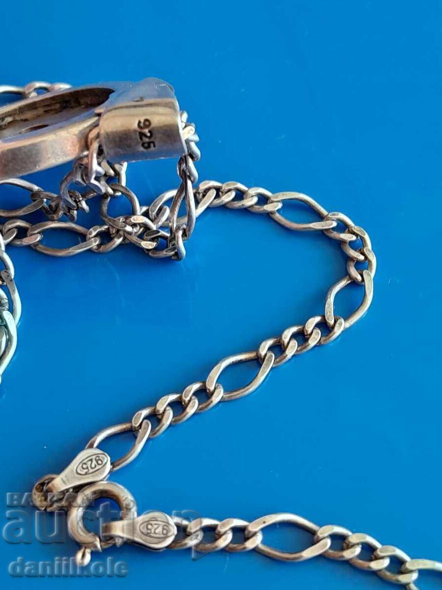 *$*Y*$* СРЕБЪРЕН ЛАНЕЦ BVLGARI БУЛГАРИ СЛЪНЦЕ СУПЕР *$*Y*$* - 6