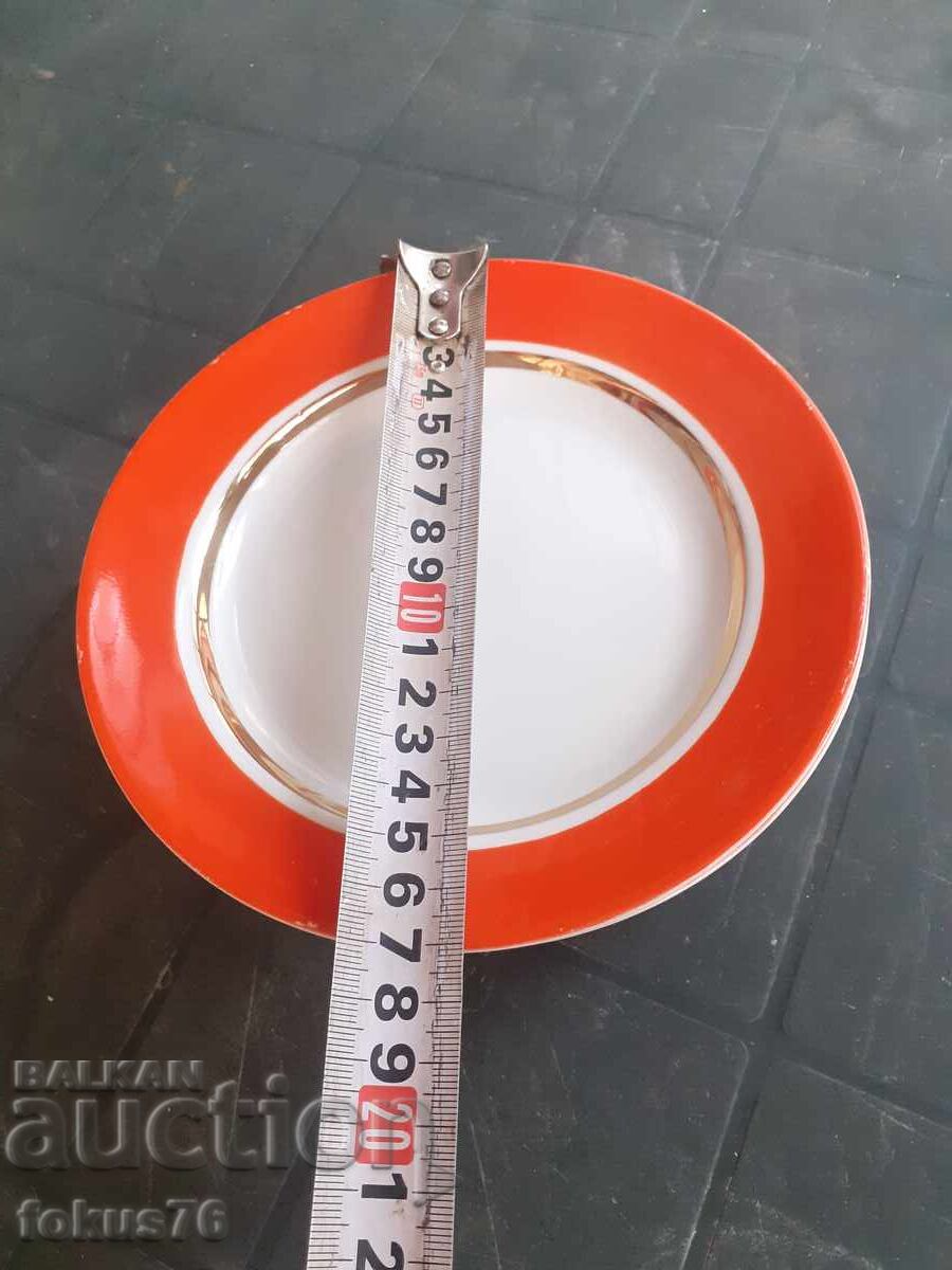 Farfurii 6 buc - portelan rusesc cu aurire - 5 Farfurii 6 buc - portelan rusesc cu aurire - 5