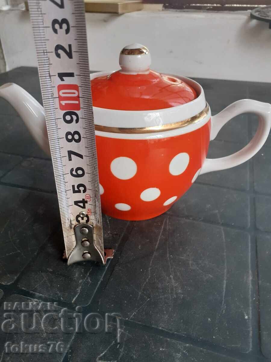 Teapot - Russian porcelain with gilding - 6