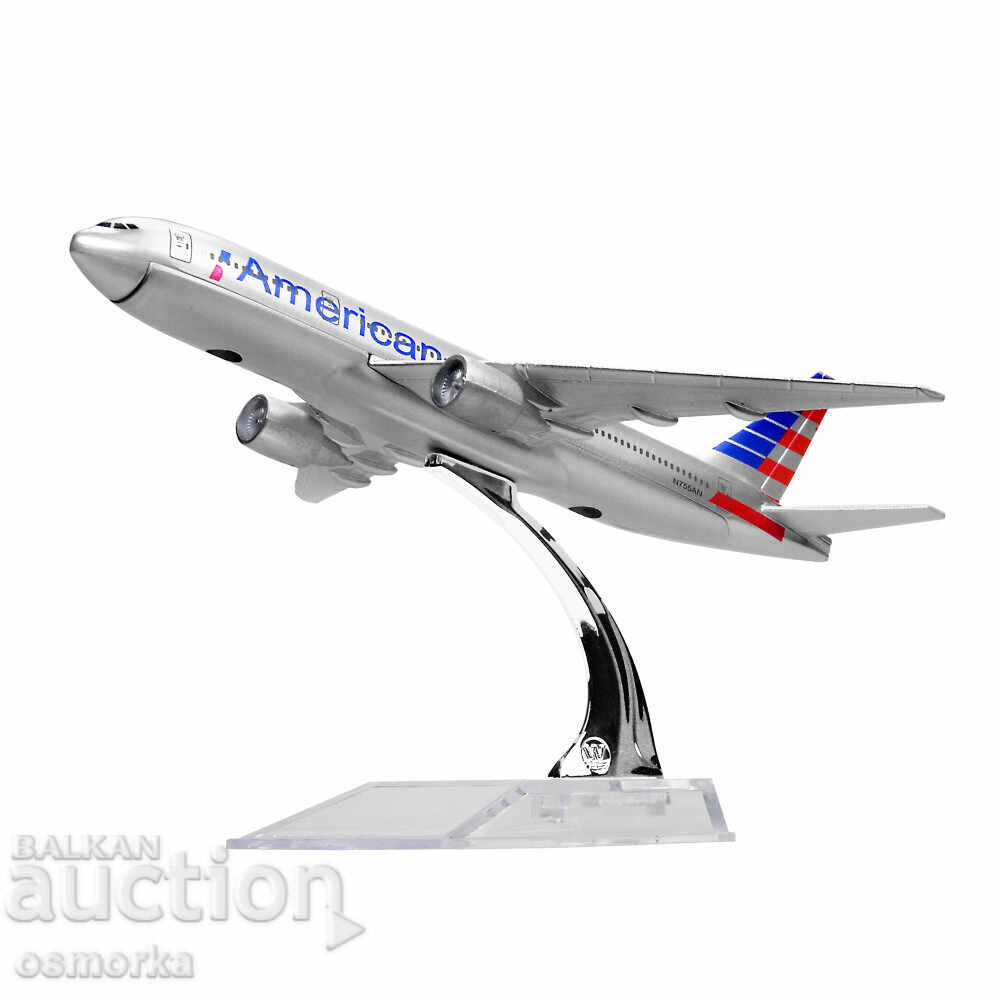 Boeing 777 airplane model model American metal airliner flight with price 32.00 BGN | € 16.36