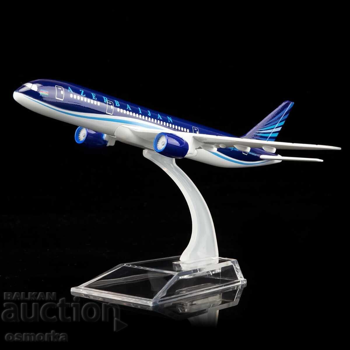 Boeing 787 airplane model mockup Azerbaijan metal liner box with price 32.00 BGN | € 16.36 Boeing 787 airplane model mockup Azerbaijan metal liner box with price 32.00 BGN | € 16.36