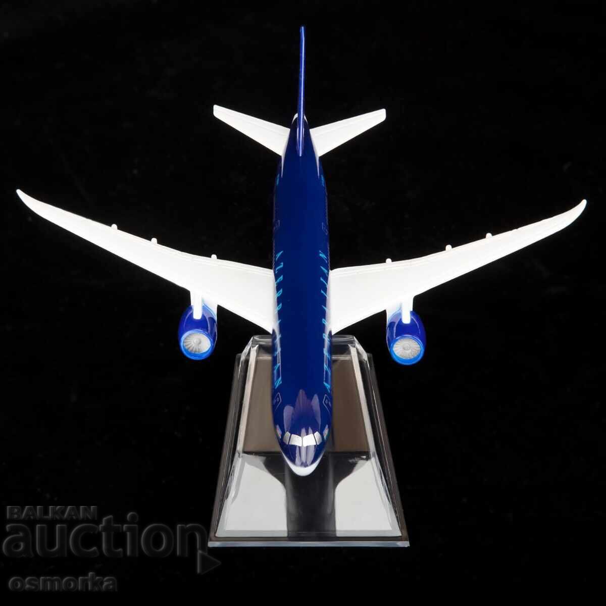Auction Boeing 787 airplane model mockup Azerbaijan metal liner box Auction Boeing 787 airplane model mockup Azerbaijan metal liner box