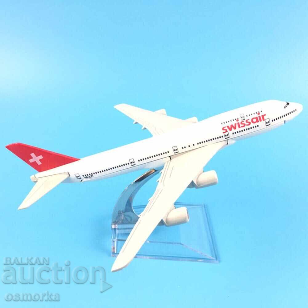 Boeing 747 airplane model mockup Swiss Air metal liner with price 32.00 BGN | € 16.36 Boeing 747 airplane model mockup Swiss Air metal liner with price 32.00 BGN | € 16.36