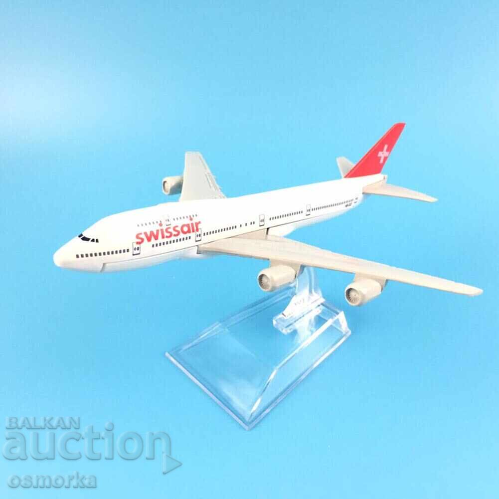 Auction Boeing 747 airplane model mockup Swiss Air metal liner Auction Boeing 747 airplane model mockup Swiss Air metal liner