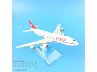 Boeing 747 airplane model mockup Swiss Air metal liner