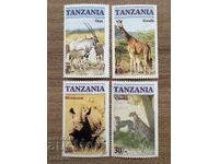 Tanzania - Animale pe cale de dispariție (1986) MNH