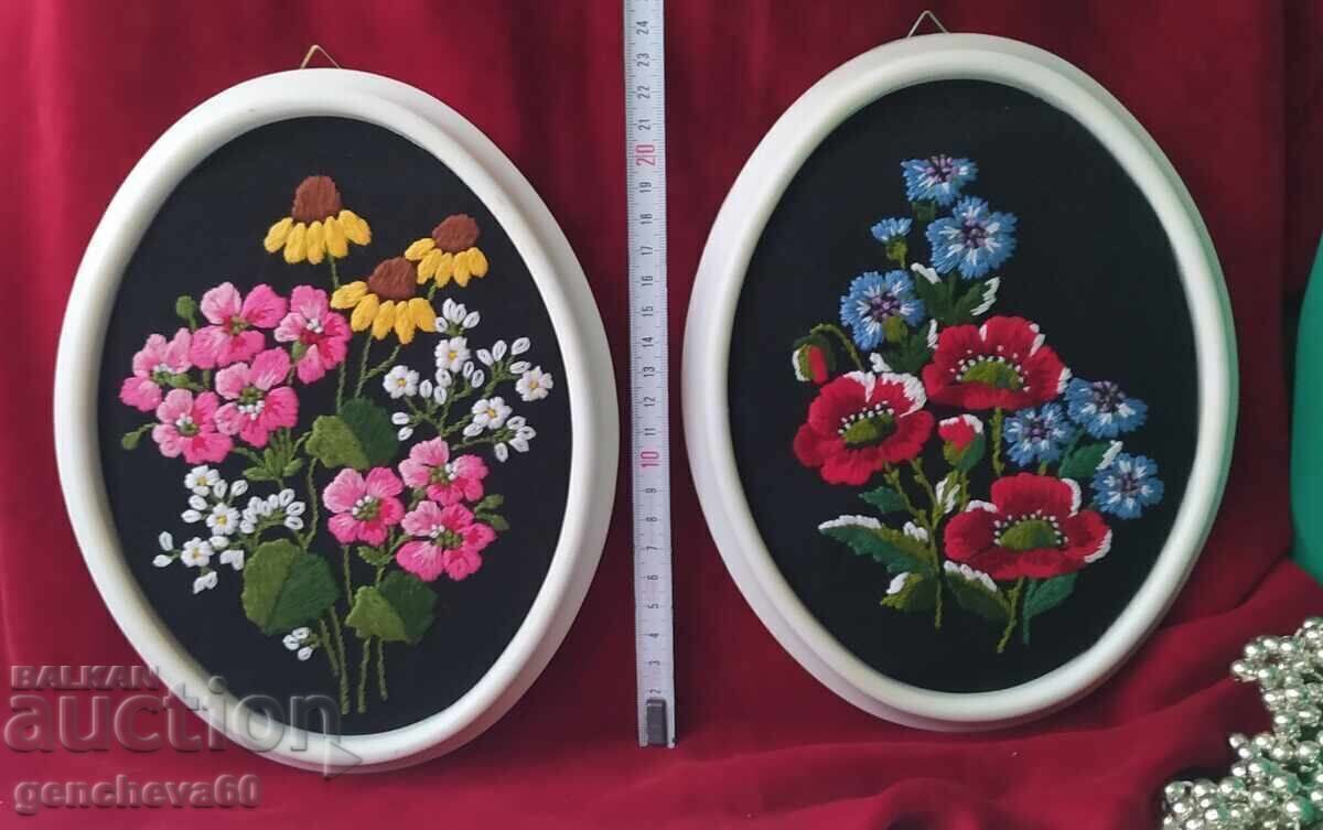 "Λουλούδια" όμορφα χειροποίητα κεντημένα γοβέλια "Λουλούδια" όμορφα χειροποίητα κεντημένα γοβέλια