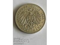 silver coin 5 marks Germany Friedrich August Sachsen 1908