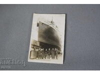 1931 Kingdom of Bulgaria photo port ship Burgas captain