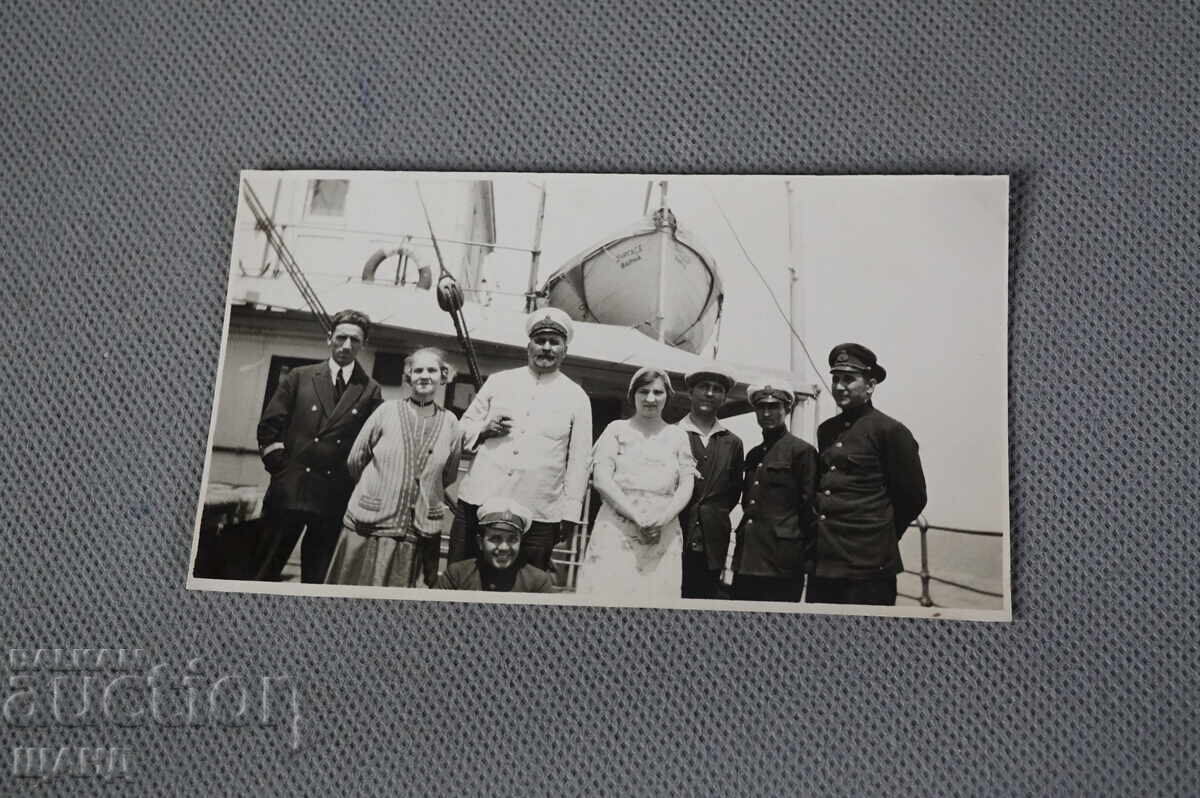 Kingdom of Bulgaria photo naval captains ship Burgas Kingdom of Bulgaria photo naval captains ship Burgas