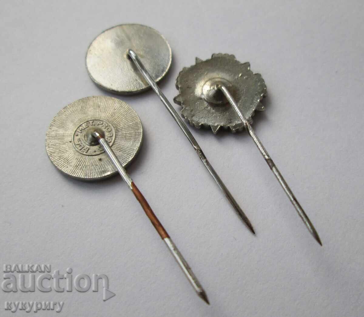 Auction Three Yugoslavia Tito communist propaganda badges, 3 badges Auction Three Yugoslavia Tito communist propaganda badges, 3 badges