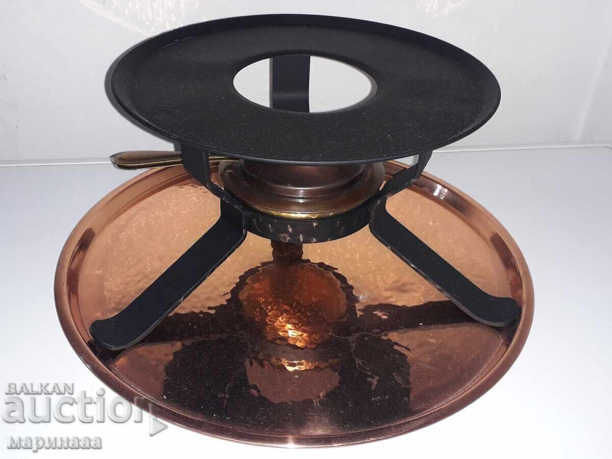 STOVE WITH COPPER TRAY. SET with price 25.00 BGN | € 12.78