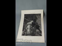 1900 Masterful Drawing Lithograph Wolf's Leap