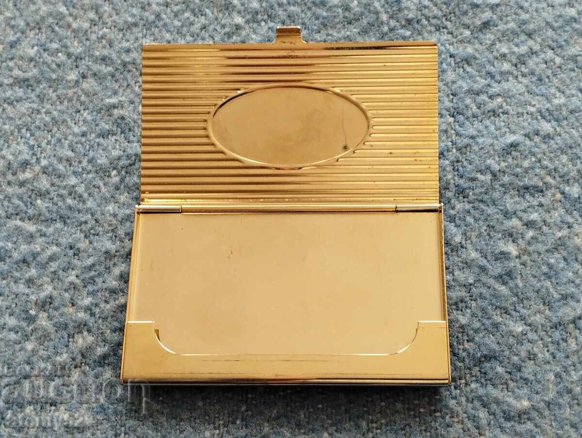 Luxury metal business card holder with price 10.00 BGN | € 5.11 Luxury metal business card holder with price 10.00 BGN | € 5.11
