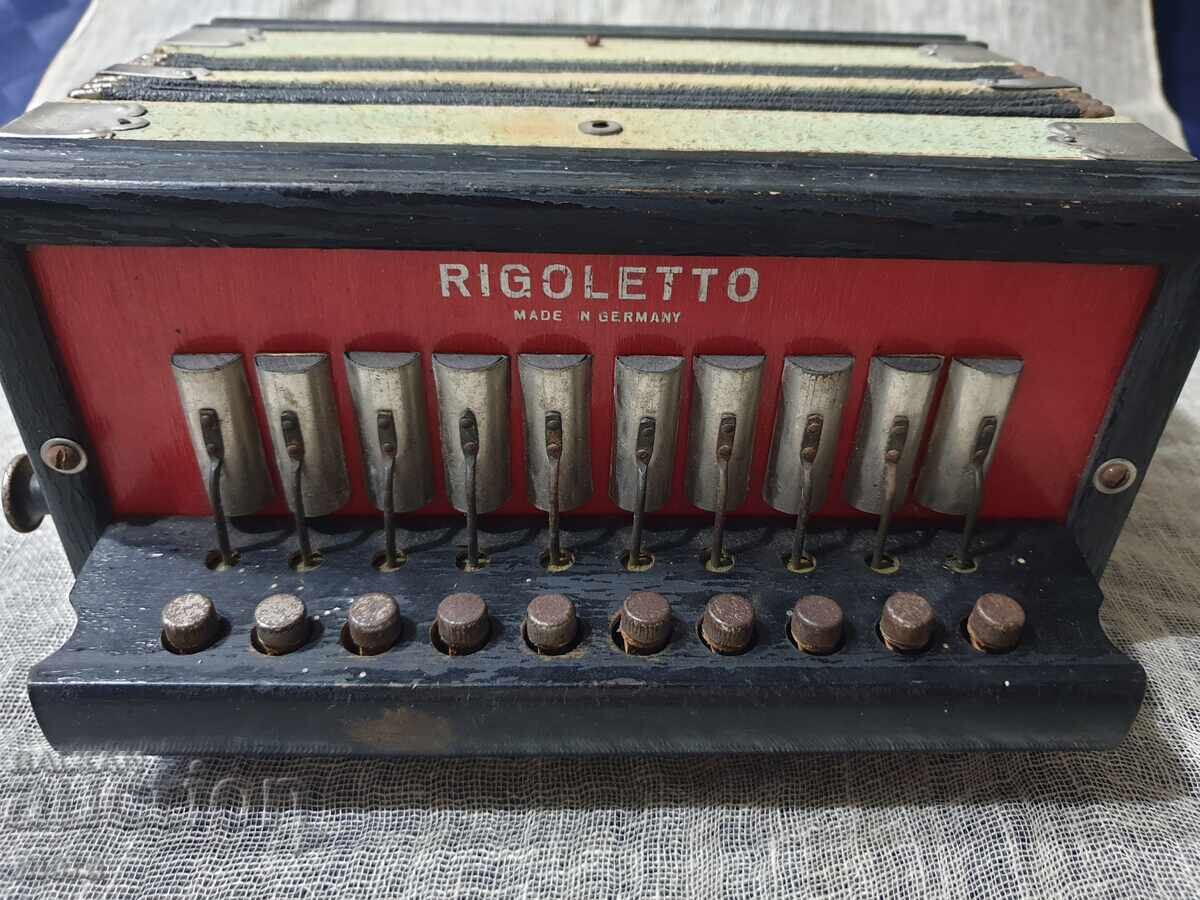 Antique Tyrolean Accordion RIGOLETTO - 5