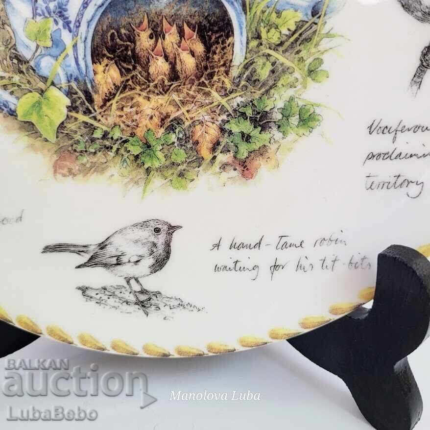 Wedgwood, Danbury Mint, Robin Collector Plate - 5 Wedgwood, Danbury Mint, Robin Collector Plate - 5