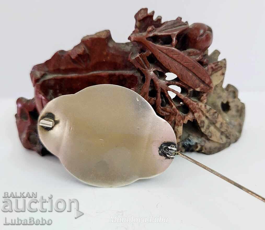 Auction Large Antique Brooch 800 Silver. Art Nouveau Auction Large Antique Brooch 800 Silver. Art Nouveau