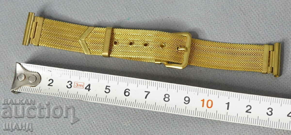 Old Gold Plated Men's Wrist Watch Chain - 5