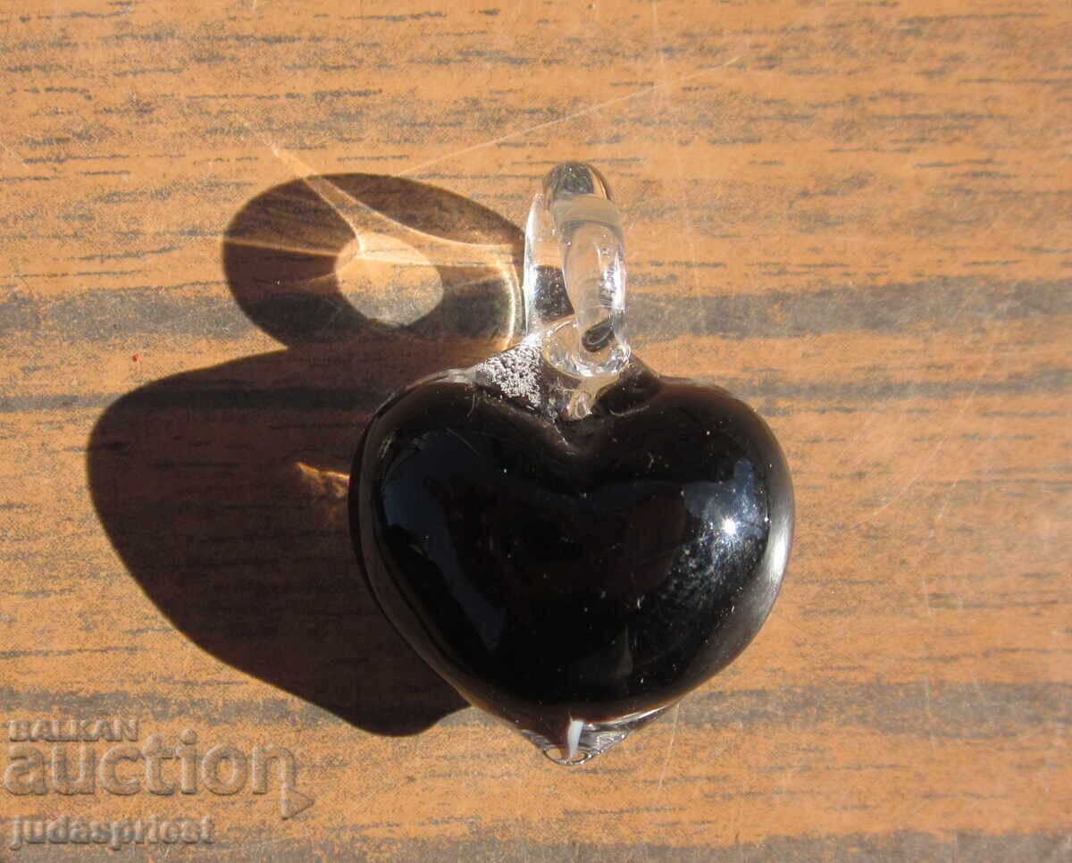 Γυάλινο μενταγιόν κόσμημα με λουλούδι από γυαλί Murano - 6