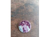 Antique porcelain brooch