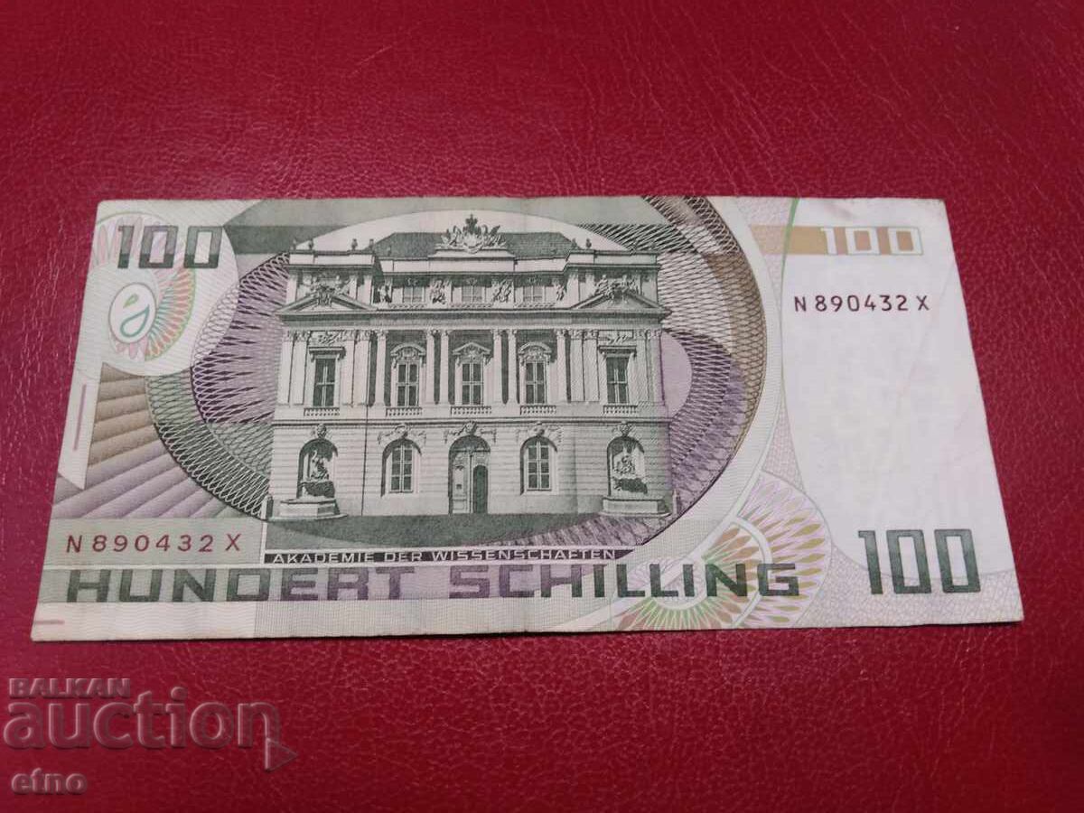 100 șilingi 1984 AUSTRIA, bancnotă cu preț 35.00 BGN | € 17.90 100 șilingi 1984 AUSTRIA, bancnotă cu preț 35.00 BGN | € 17.90