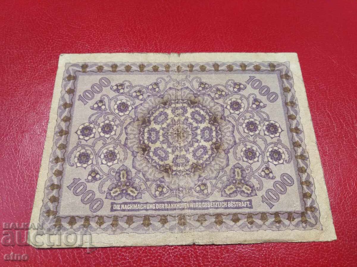 1000 KRONEN 1922 AUSTRIA, banknote with price 10.00 BGN | € 5.11 1000 KRONEN 1922 AUSTRIA, banknote with price 10.00 BGN | € 5.11