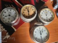 Lot of old alarm clocks for parts