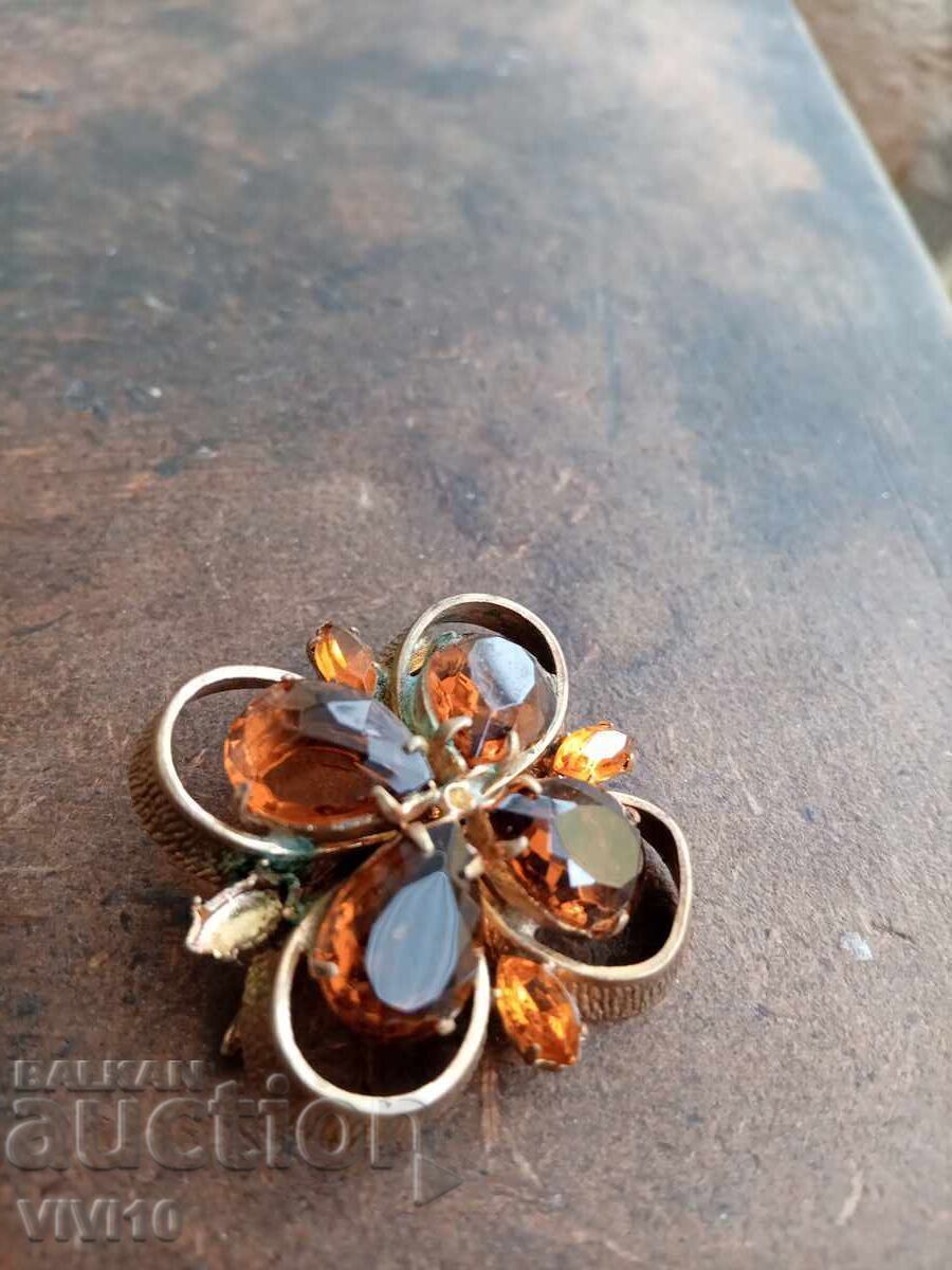 Старинна брошка Чехия Старинна брошка Чехия