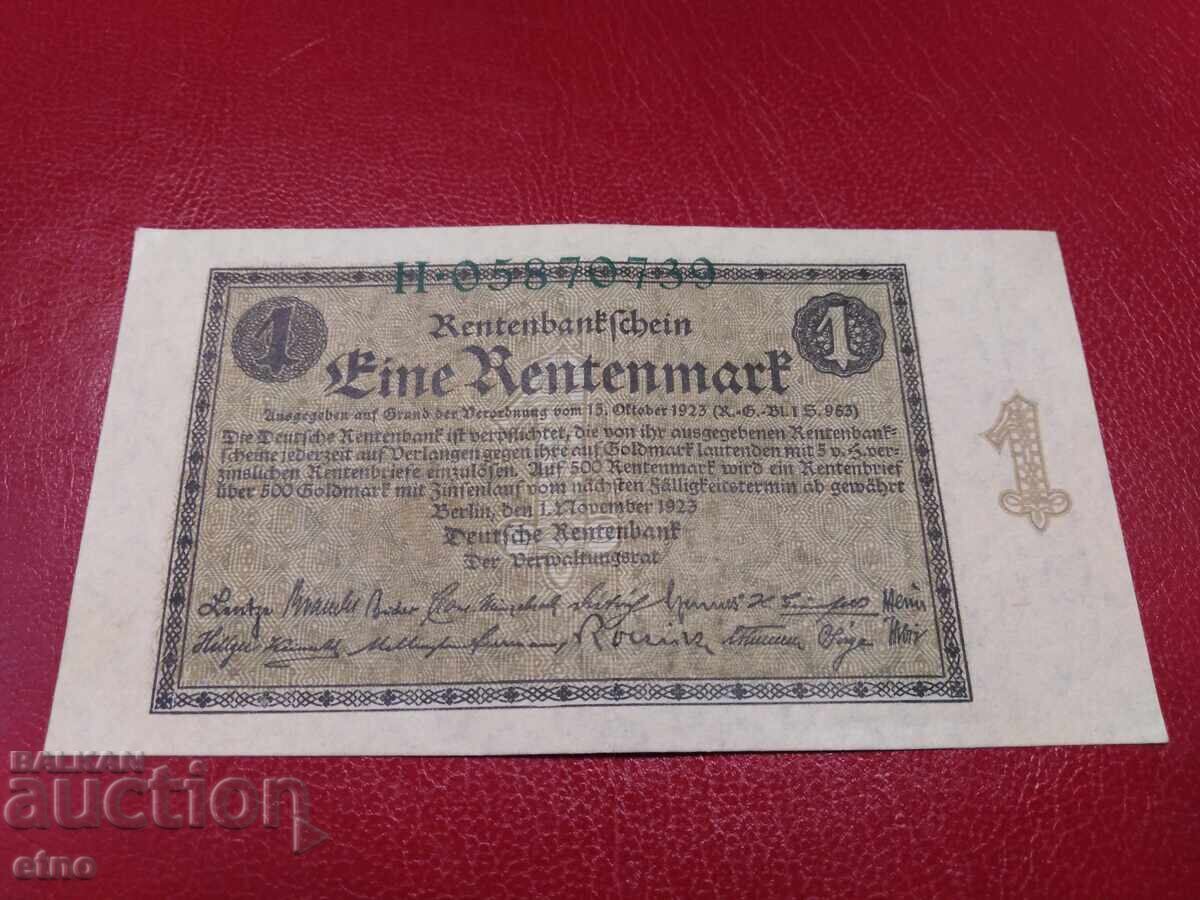 1 REICHENMARK 1923 GERMANY, Banknote