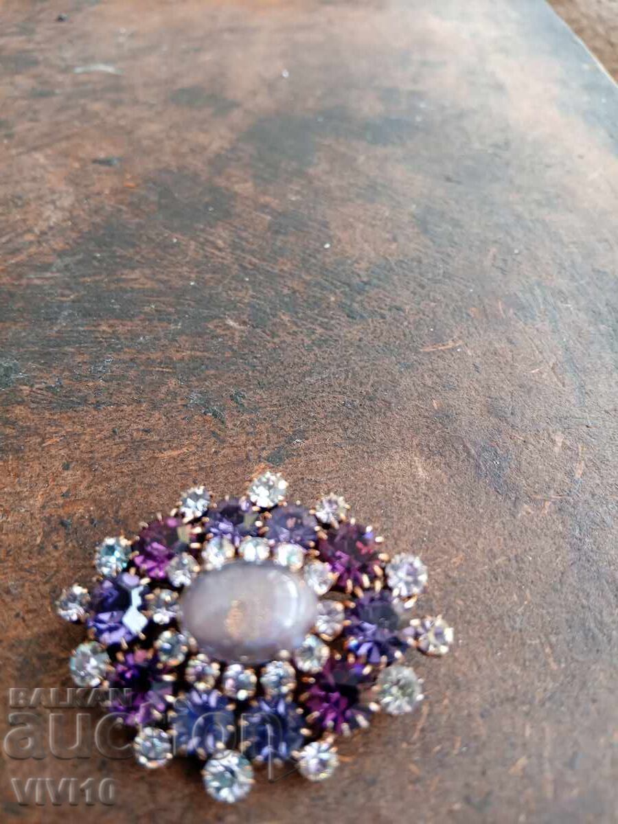 Antique brooch with stones Antique brooch with stones