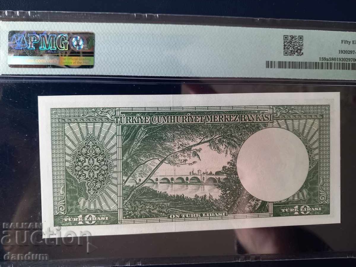 10 lire turcești 1930, grad 58 cu preț € 500.00 | 977.92 BGN 10 lire turcești 1930, grad 58 cu preț € 500.00 | 977.92 BGN