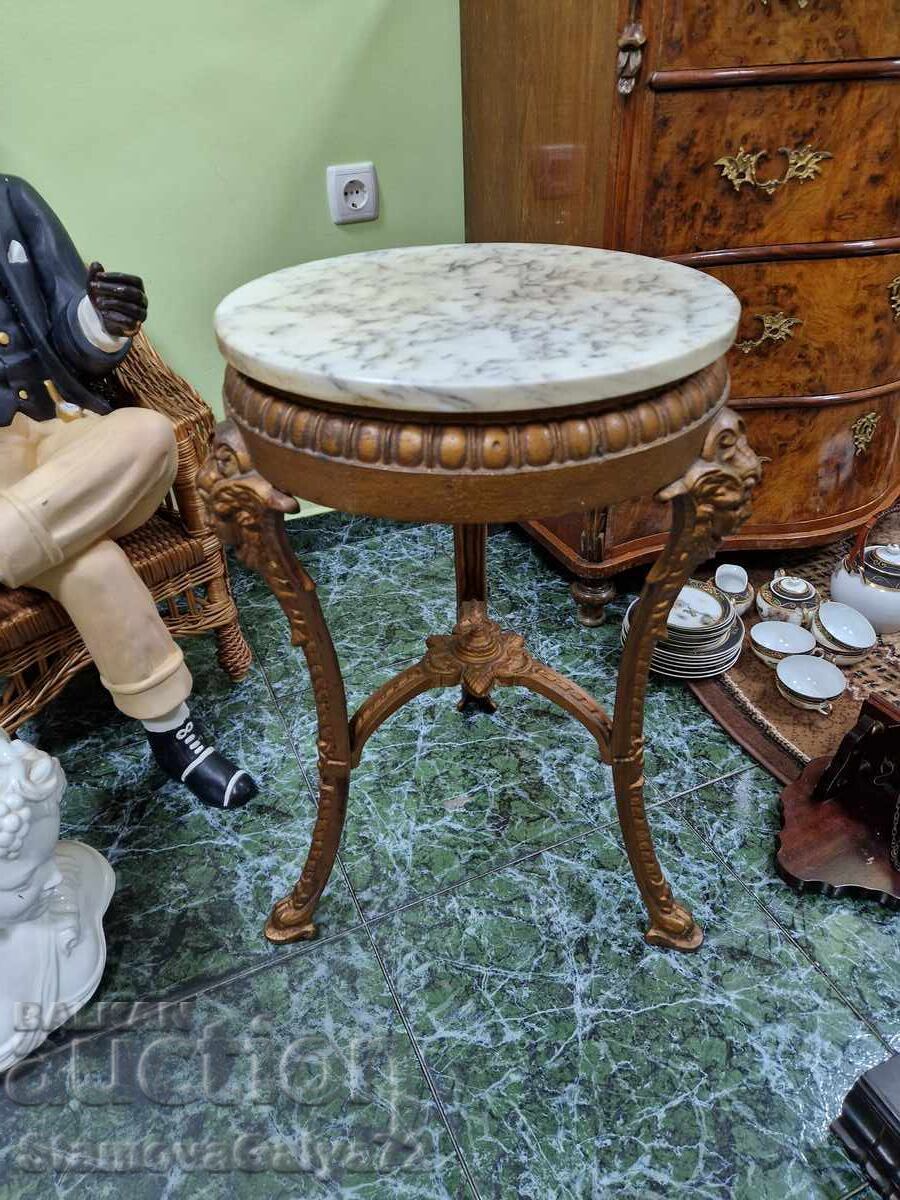 Παράδοση Μοναδικό αντίκα μεταλλικό τραπεζάκι κήπου Παράδοση Μοναδικό αντίκα μεταλλικό τραπεζάκι κήπου