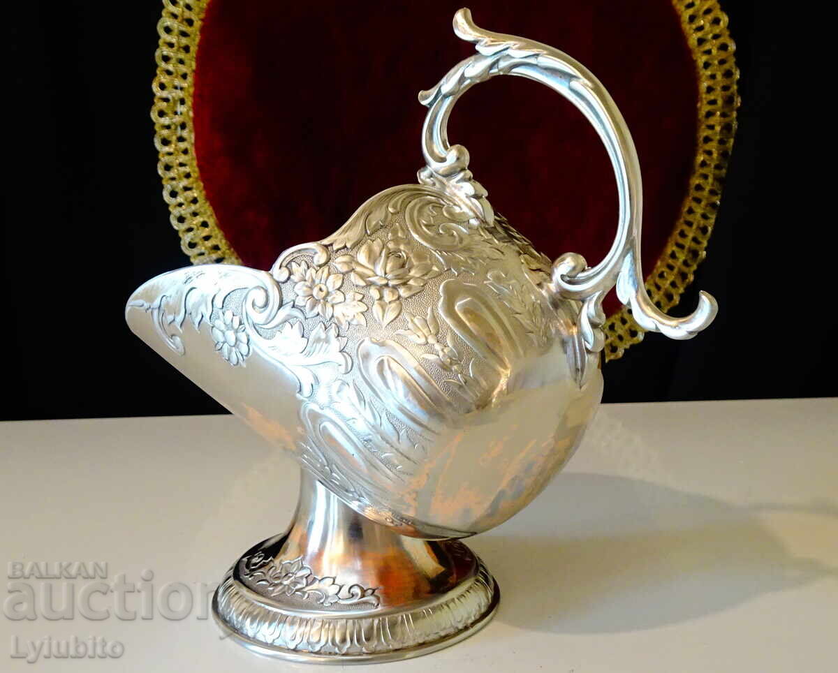 Auction Japanese silver plated bottle holder Auction Japanese silver plated bottle holder