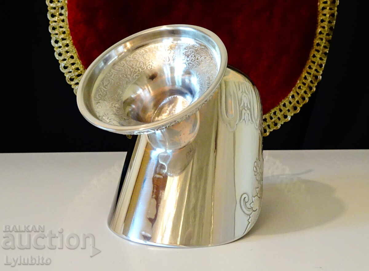 Japanese silver plated bottle holder - 5 Japanese silver plated bottle holder - 5