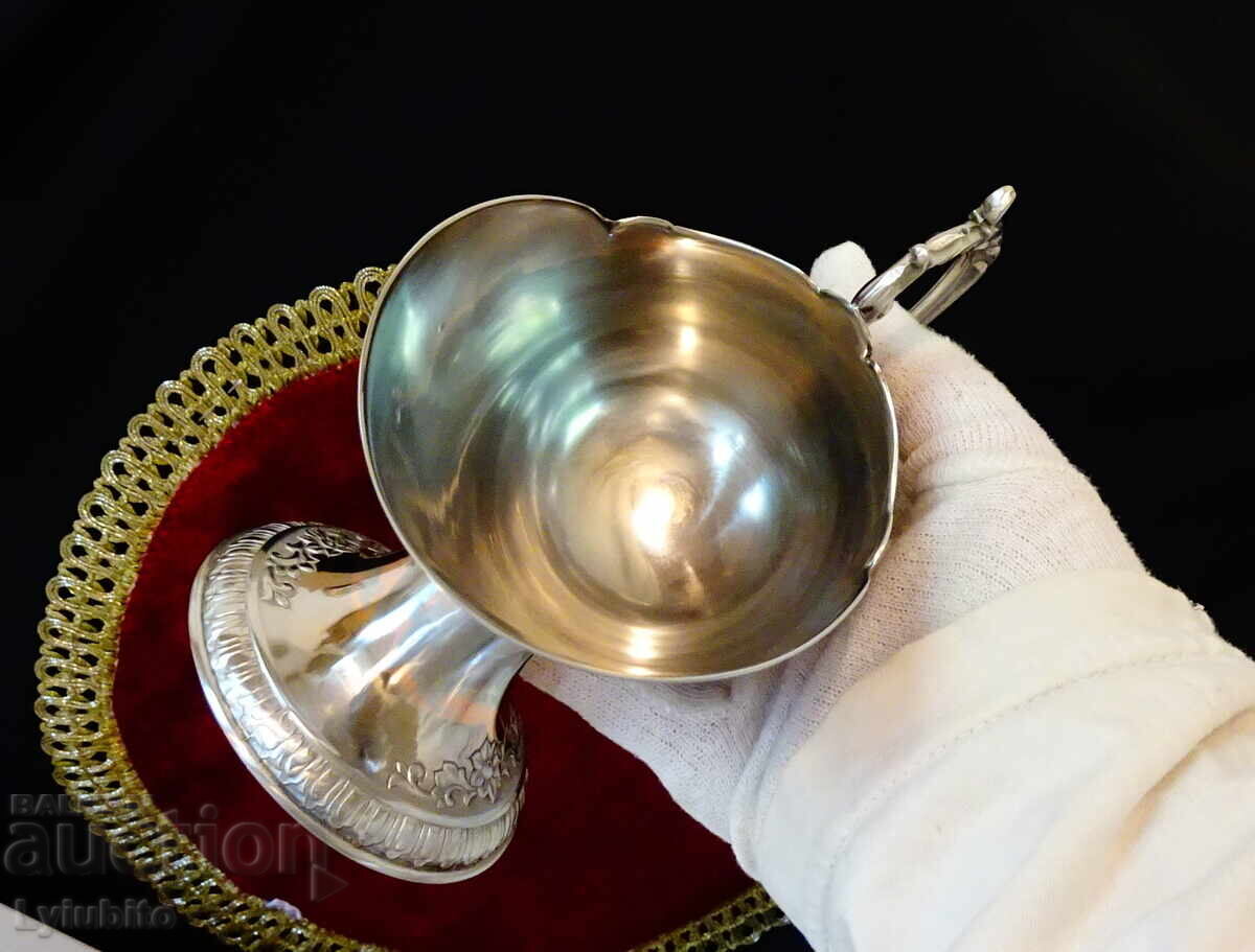 Japanese silver plated bottle holder - 7 Japanese silver plated bottle holder - 7