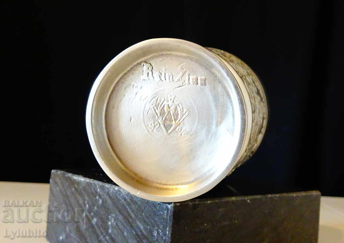 Pewter wine cup, hunting pictures, wine and beer - 6 Pewter wine cup, hunting pictures, wine and beer - 6
