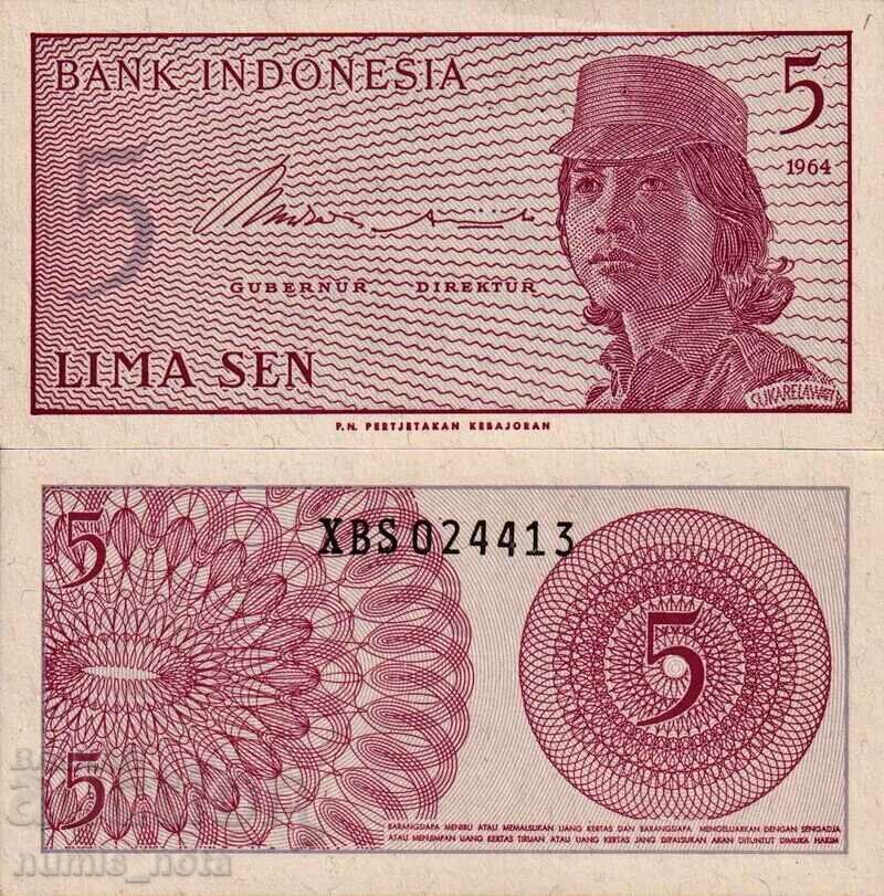 Indonesia 5 Sep 1964 UNC Indonesia 5 Sep 1964 UNC