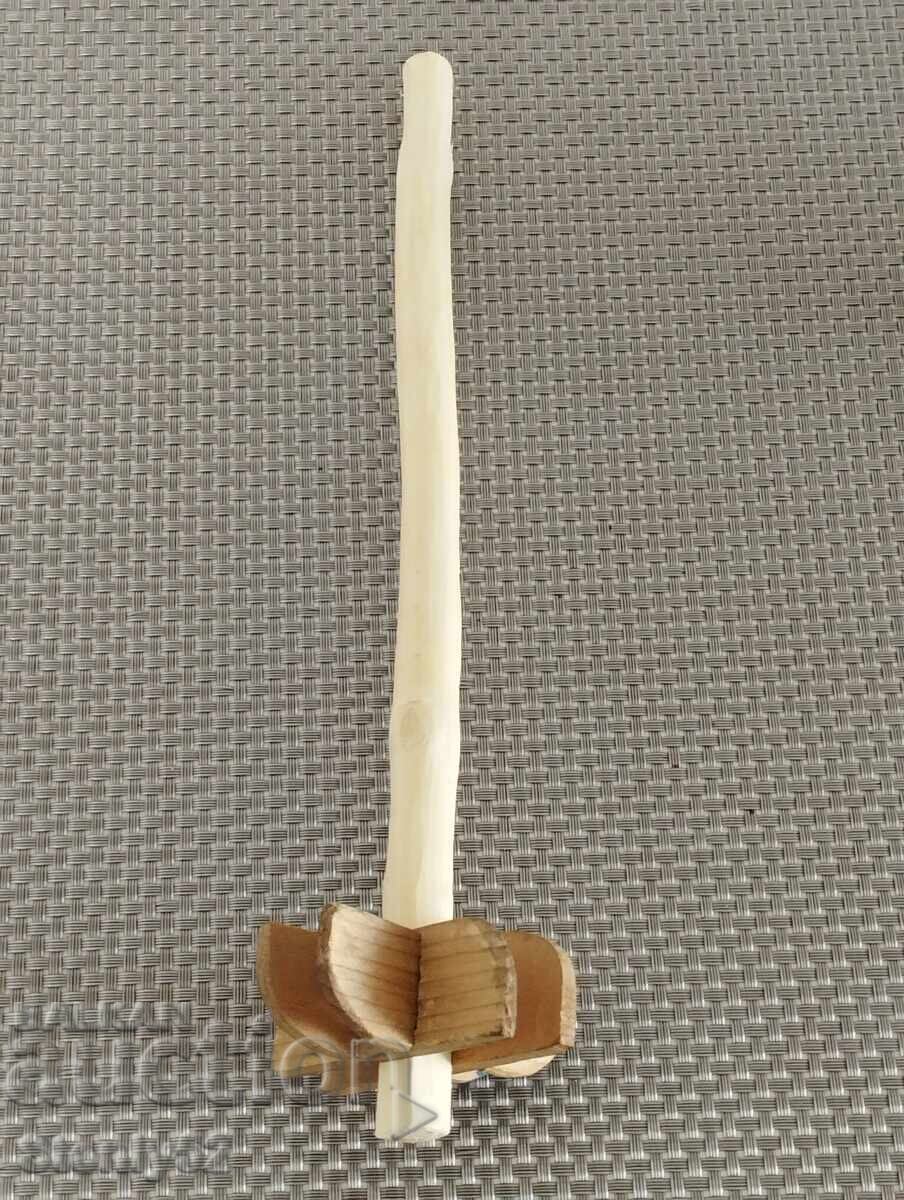 Wooden churn, grandma's mixer from back in the day with price 5.00 BGN | € 2.56