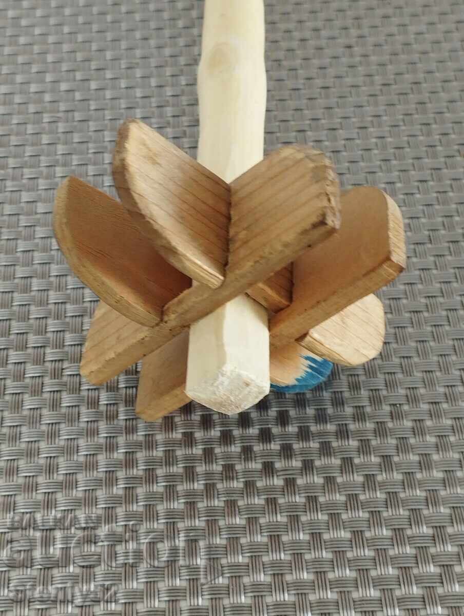 Wooden churn, grandma's mixer from back in the day