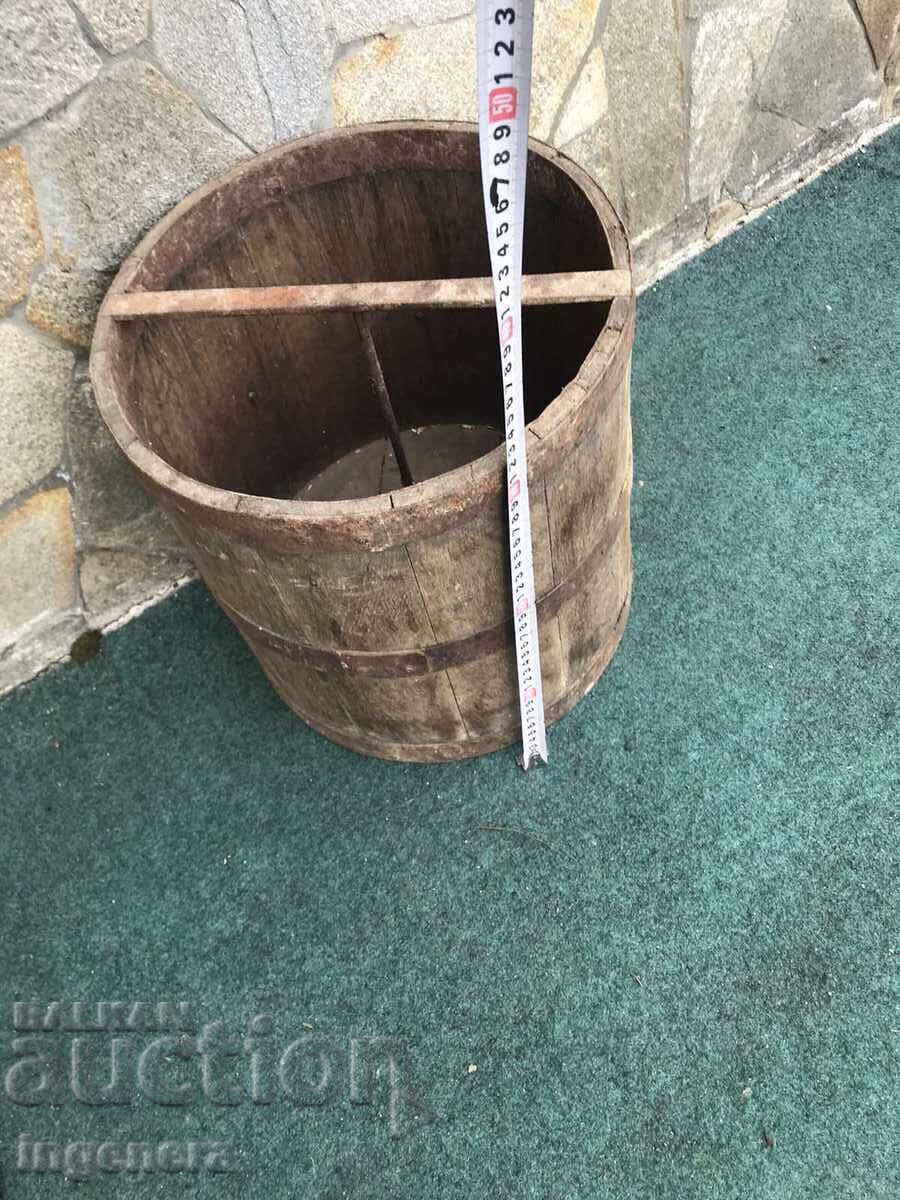 HORSE FEEDER MEASURING CONTAINER FOR HORSES WOOD METAL MARKING - 6