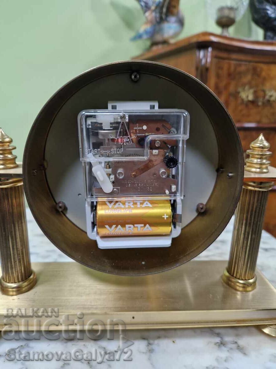 Рядък антикварен немски настолен часовник Schatz - 7