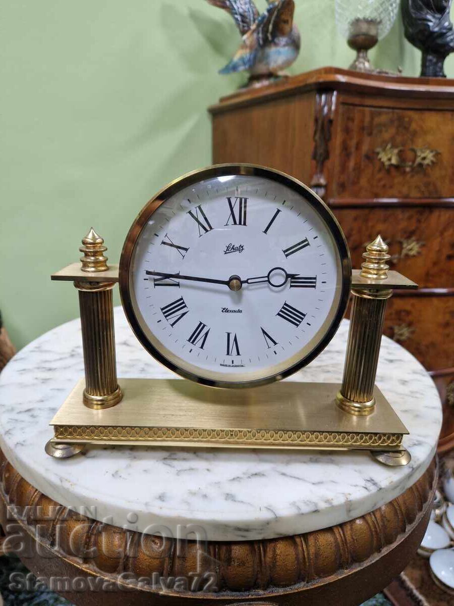Rare Antique German Schatz Desk Clock Rare Antique German Schatz Desk Clock