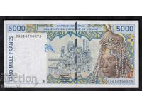 5000 φράγκα 2003, Μπενίν