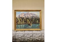 Μια υπέροχη μεγάλη ελαιογραφία σε καμβά