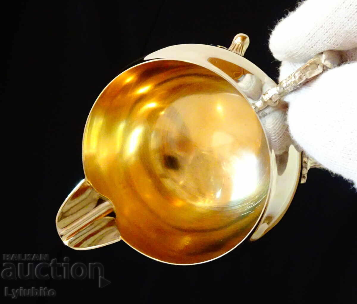 Silver-plated brass pitcher, sauce boat - 5 Silver-plated brass pitcher, sauce boat - 5