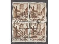 Germania BRD Germania FRG Württemberg 1948 Mi 34 1c3