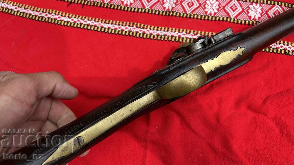 10820. Turkish Flintlock Army Rifle 19th Century, Very Well Preserved - 6 10820. Turkish Flintlock Army Rifle 19th Century, Very Well Preserved - 6